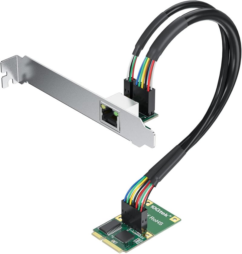 HYFIBER H!Fiber Mini PCIe Gigabit Ethernet Network Card, Single RJ45 Port, 1G NIC Compare to Intel I210AT, with LED Light, 30-cm Cable Length, Mini Pice Interface, not for M.2 - Image 3