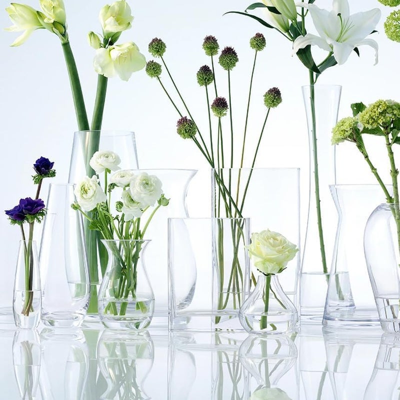 LSA Flower Flared Bouquet Vase, 22cm Clear Elegant Glass Vase for Fresh or Artificial Flowers, Made in Poland - Image 4