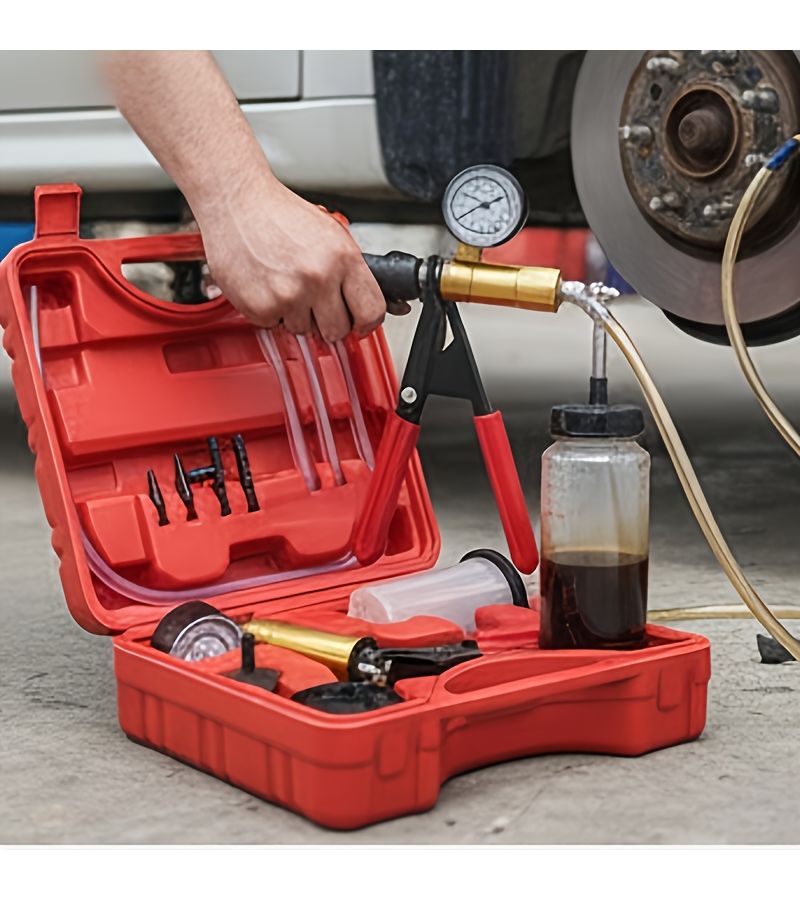 Handheld Brake Exhaust Vacuum Pump Kit Car Fluid Maintenance Repair Tool - Image 2