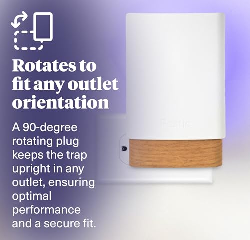 Pestie Fruit Fly Traps for Indoors – Indoor Fly Trap Plug In Light, Gnat Traps for House Indoor, Electric Bug Trap for Kitchen & Home, Plug-In Insect Trap for Fruit Flies (2 Devices & 4 Cartridges) - Image 4