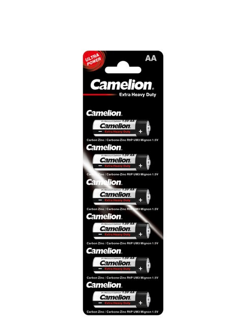 6-Piece Extra Heavy Duty R6P-BP4B Batteries Set AA