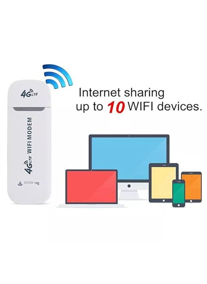 General - Portable WiFi Router with Portable WiFi, High Speed 4G Mobile WiFi Hotspot Router, Portable WiFi Adapter for Mobile Phone, Laptop, Desktop Tablet, Connect Up to 10 WiFi Hotspot Devices - Image 1