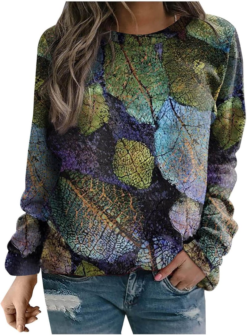cheekyglo Long Sleeve Sweatshirt for Teen Girls Women Casual Graphic Print Pullover Comfy Loose Fit Fall Shirts Blouse - Image 1