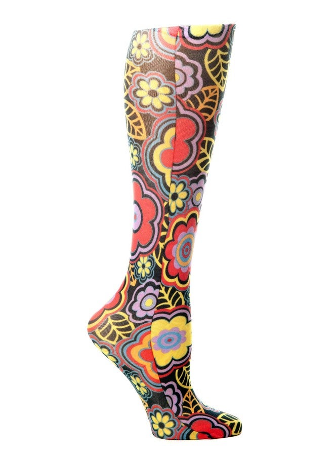 Celeste Stein Therapeutic Compression Socks, Black Vogue, 15-20 mmhg, 1 Pair - Image 1