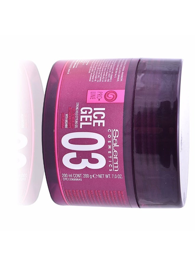Salerm Ice Gel 03 Strong Hold Styling Gel 200ml - Image 2