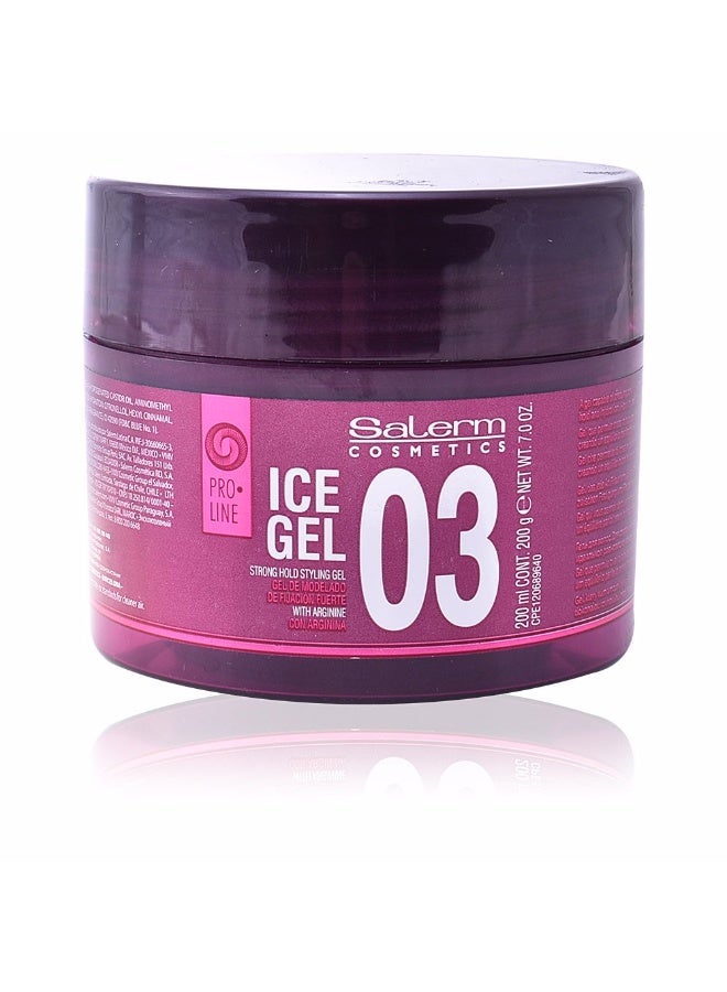 Salerm Ice Gel 03 Strong Hold Styling Gel 200ml - Image 1