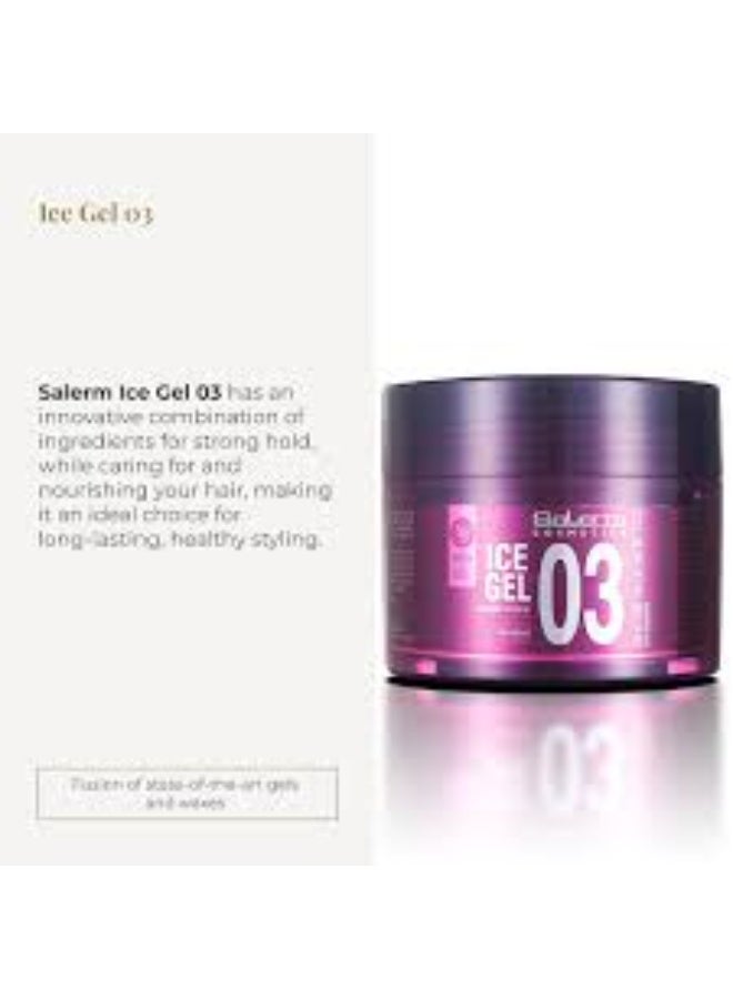 Salerm Ice Gel 03 Strong Hold Styling Gel 200ml - Image 3