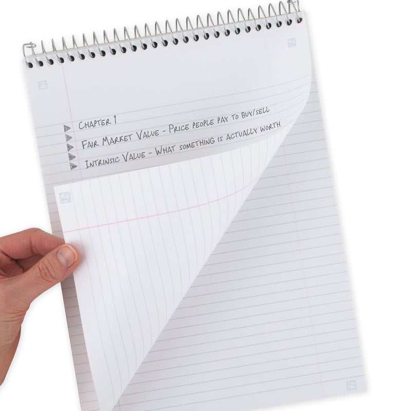 Five Star Top Bound Notebook, 1 Subject, College Ruled Paper, 100 Sheets, 11" x 8-1/2", Color Selected For You, 1 Count (06182) - Image 4