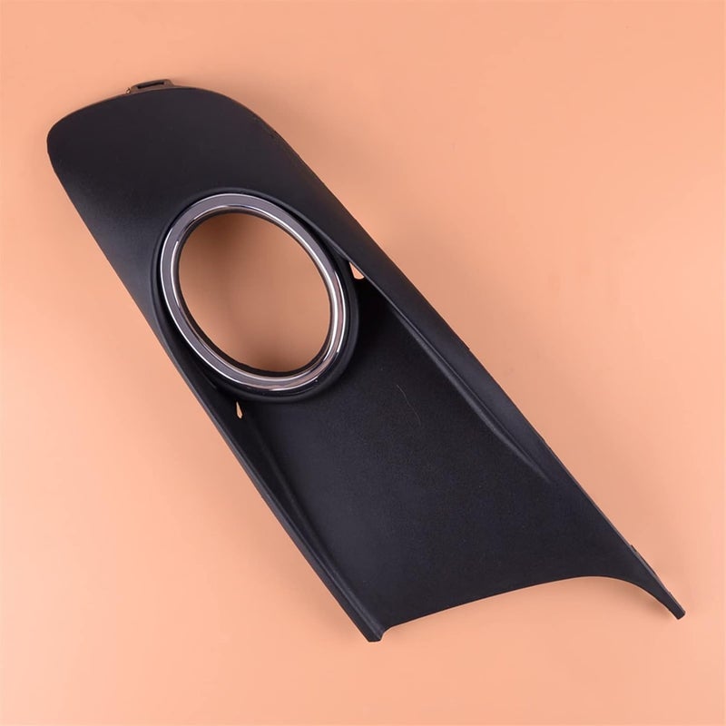 QASULER Black Front Bumper Left Fog Light Lamp Grille - Image 2