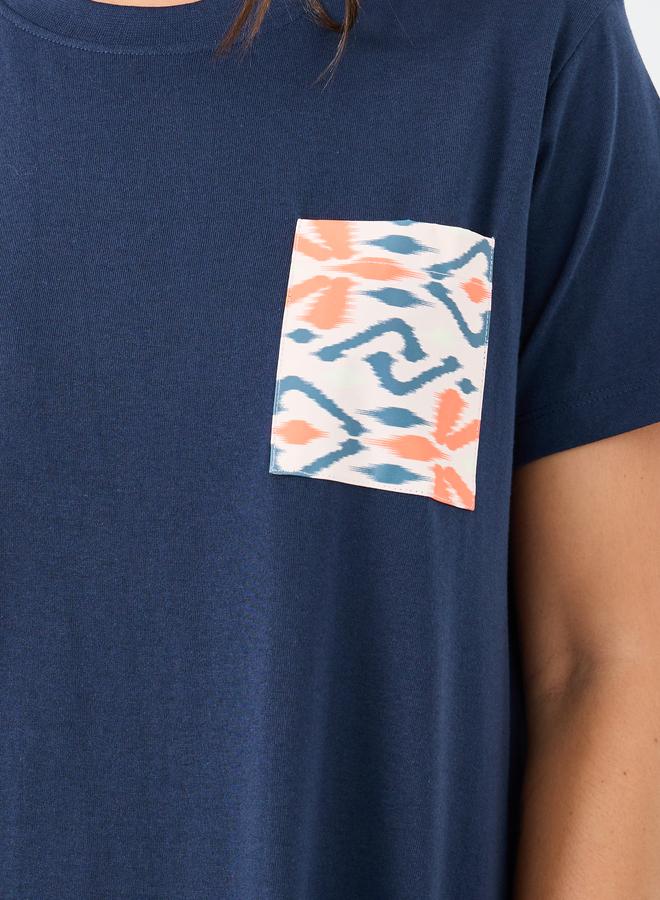 Styli Aztec Pocket Print Sleep T-Shirt Dress - Image 3