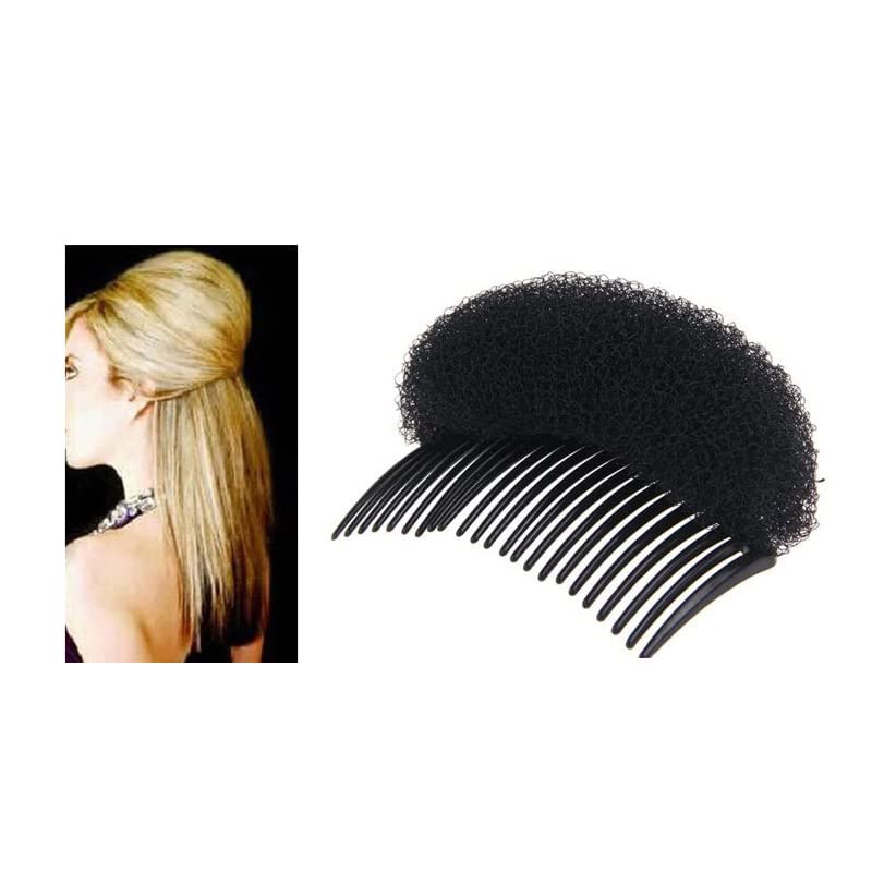 ericotry Hair Comb, 2PCS Charming Bump It Up Volume Inserts, Nylon, Size 6x8.5cm/2.36x3.35, Black (Color:black,beige,brown for you choose), for Women and Girls with Long Hairs - Image 5