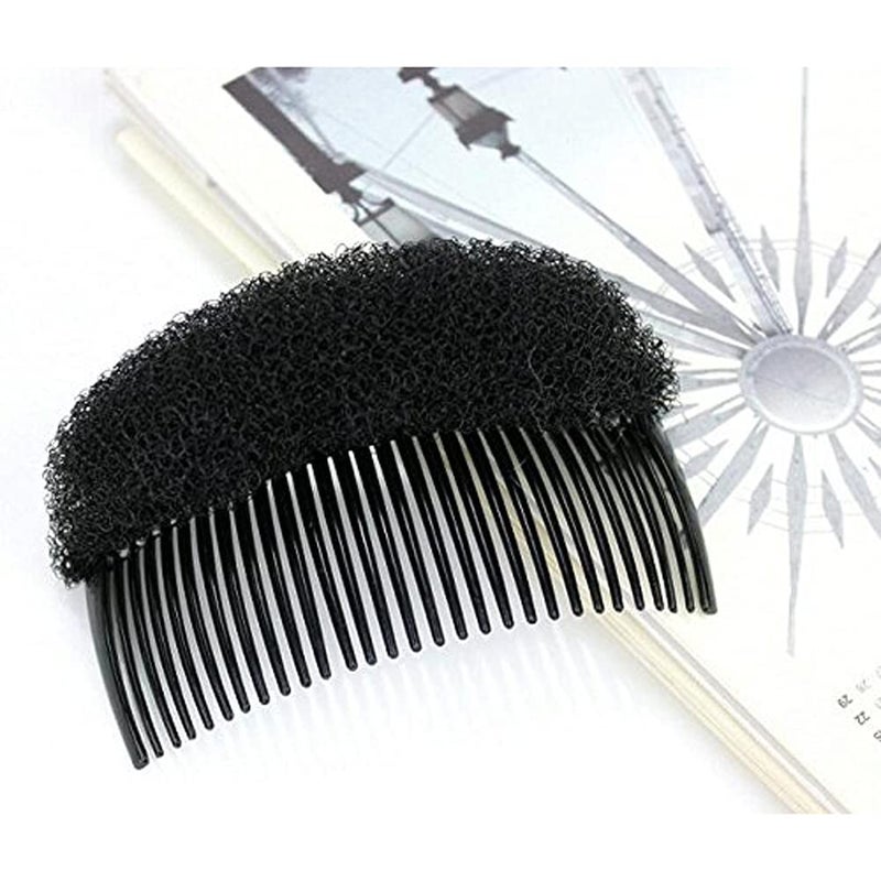 ericotry Hair Comb, 2PCS Charming Bump It Up Volume Inserts, Nylon, Size 6x8.5cm/2.36x3.35, Black (Color:black,beige,brown for you choose), for Women and Girls with Long Hairs - Image 2