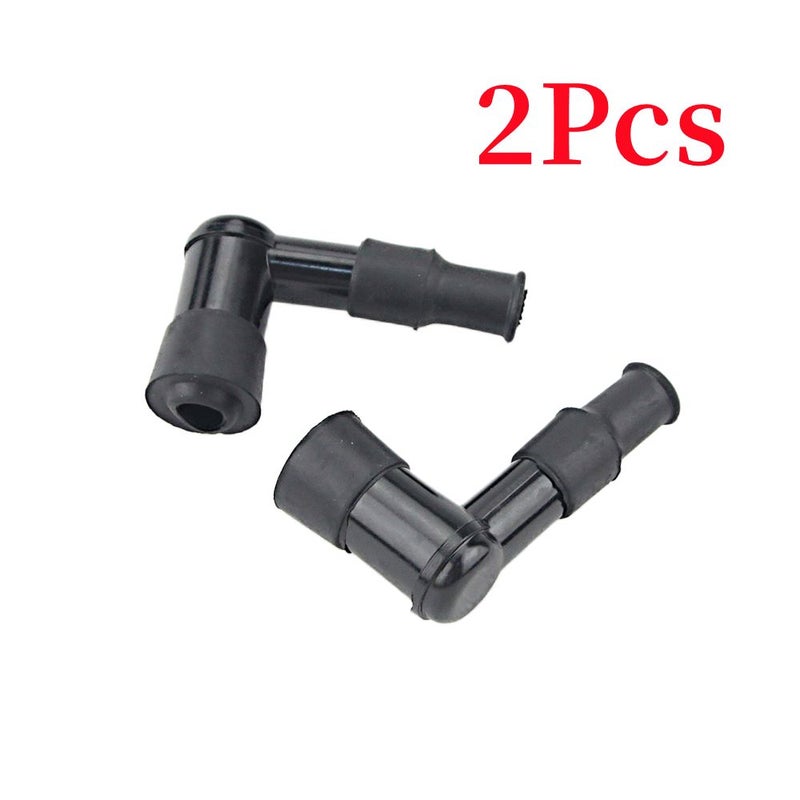 2pcs Universal Motorcycle Ignition Spark Plug Cap for Moped Scooter Dirt Bike Underbone - Image 1