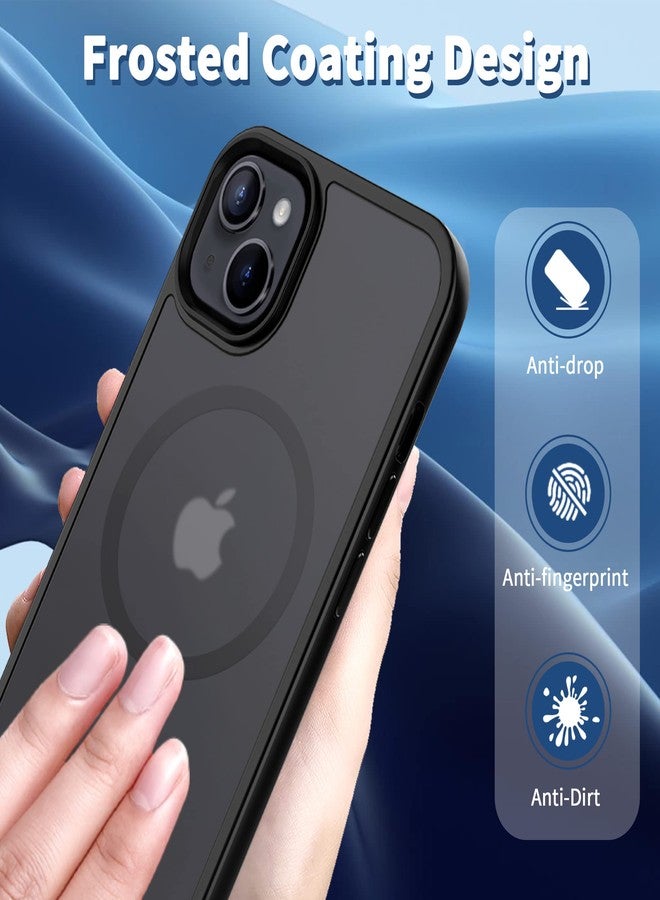 CACOE iPhone 13/14 Magnetic Case Compatible with MagSafe and Magnetic Phone Holder, Translucent Matte Back Cover Slim Shockproof - Image 5