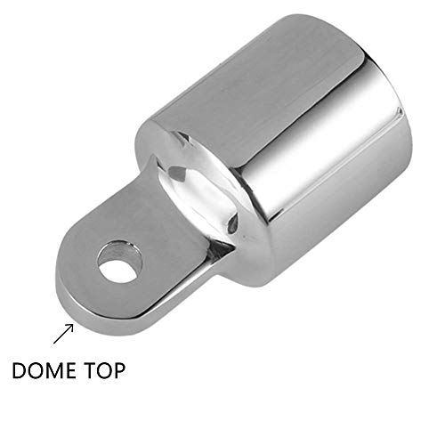 NRC&XRC 2 PCS Bimini Top Caps Eye End Top Fitting1inch Marine 316 Stainless Steel Bimini Canopy Hardware, Dome top 1" - Image 4