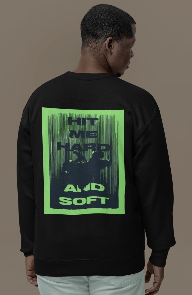 Fuddy Moda Billie Eilish Back Printed Hoodless Sweatshirt, Oversize New Album Printed Sweat - Image 4