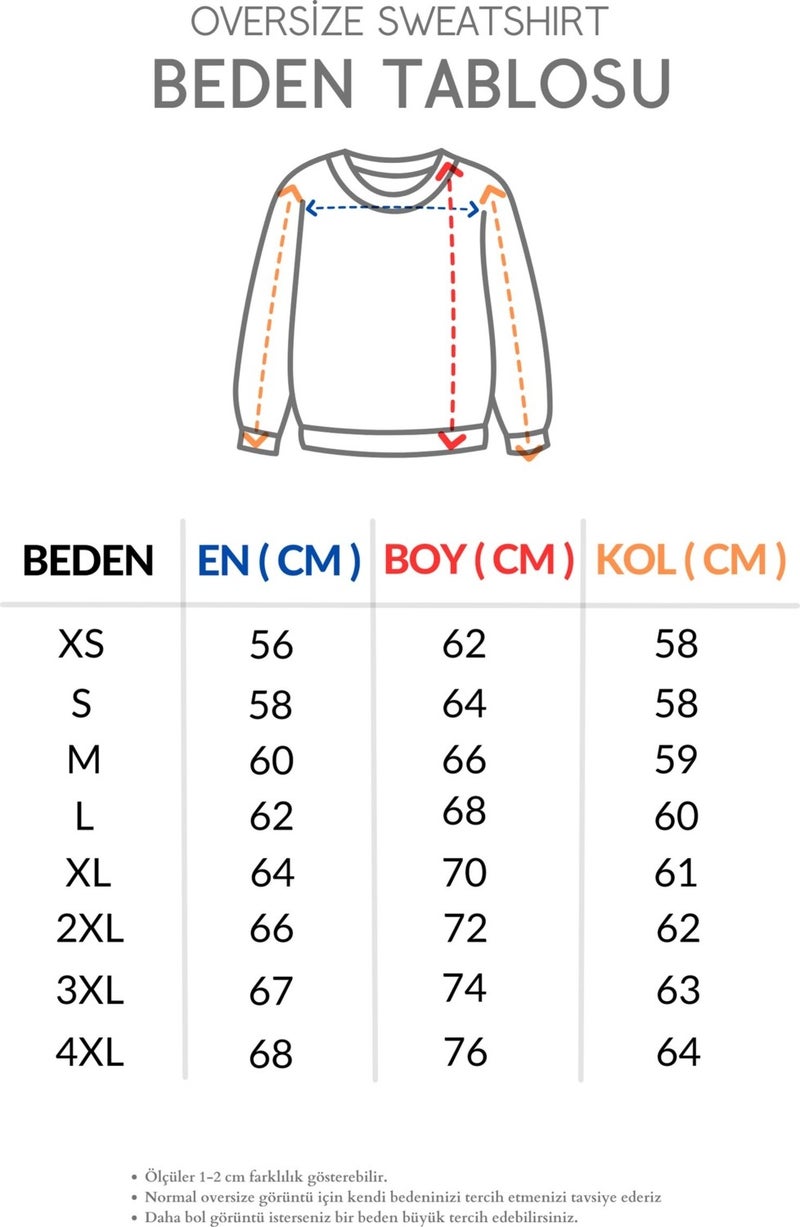 Fuddy Moda Billie Eilish Back Printed Hoodless Sweatshirt, Oversize New Album Printed Sweat - Image 3