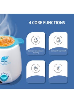Bonita Baby Milk Warmer Fast Bottle Warmer Fully Automatic Bottle 4 Functions Including Food Heating One Dial Operation Large Diameter Intelligent Thermostatic Milk Bottle Warmer 100W  - Image 5