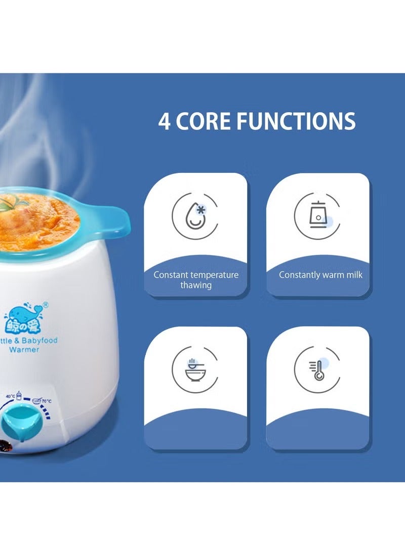 بونيتا جهاز تسخين حليب الأطفال، جهاز تسخين سريع للزجاجات، زجاجة أوتوماتيكية بالكامل، أربع وظائف بما في ذلك تسخين الطعام، عملية قرص واحد، قطر كبير، سخان زجاجة حليب ذكي ثرموستاتي 100 وات - Image 5