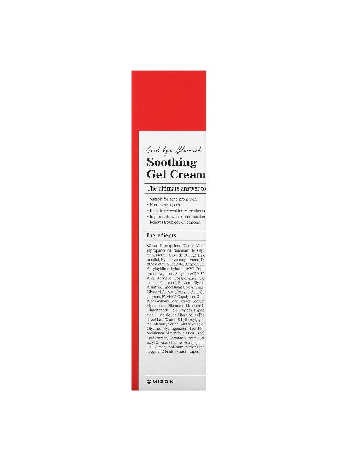 Mizon, Good Bye Blemish, Soothing Gel Cream, 1.85 fl oz (55 ml) - Image 2