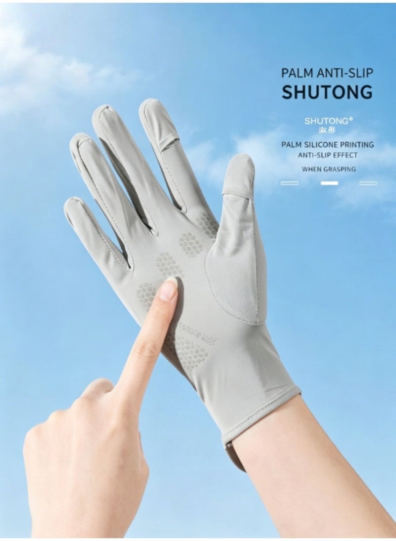 jaexest Unisex UV Sun Protection Gloves – Lightweight Breathable Arm Sleeves for Driving, Cycling, Golf & Outdoor | Cooling Fabric Fingerless Gloves for Men & Women – UPF Rated - Image 2