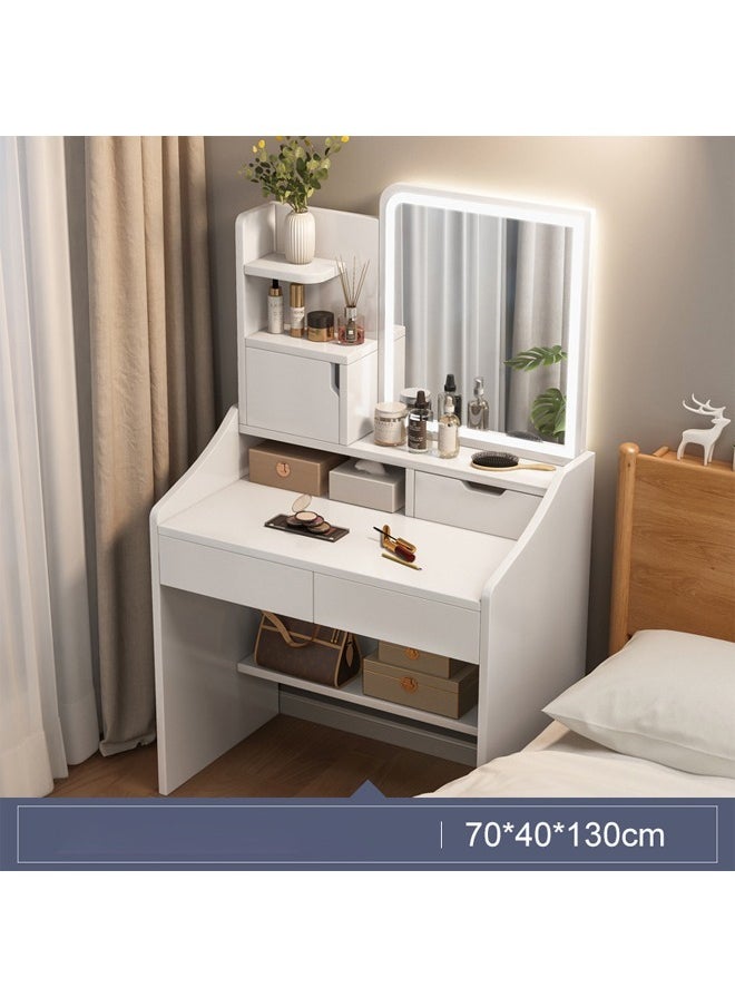 keke - Makeup Vanity Table Dressing Table Flip Mirror With Drawers - Image 1