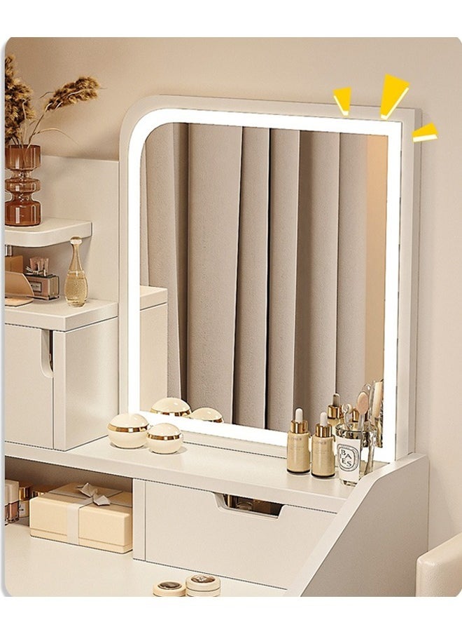 keke - Makeup Vanity Table Dressing Table Flip Mirror With Drawers - Image 1