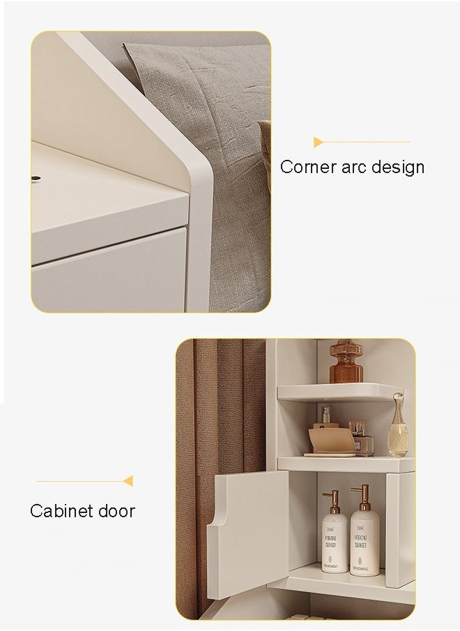 keke - Makeup Vanity Table Dressing Table Flip Mirror With Drawers - Image 1