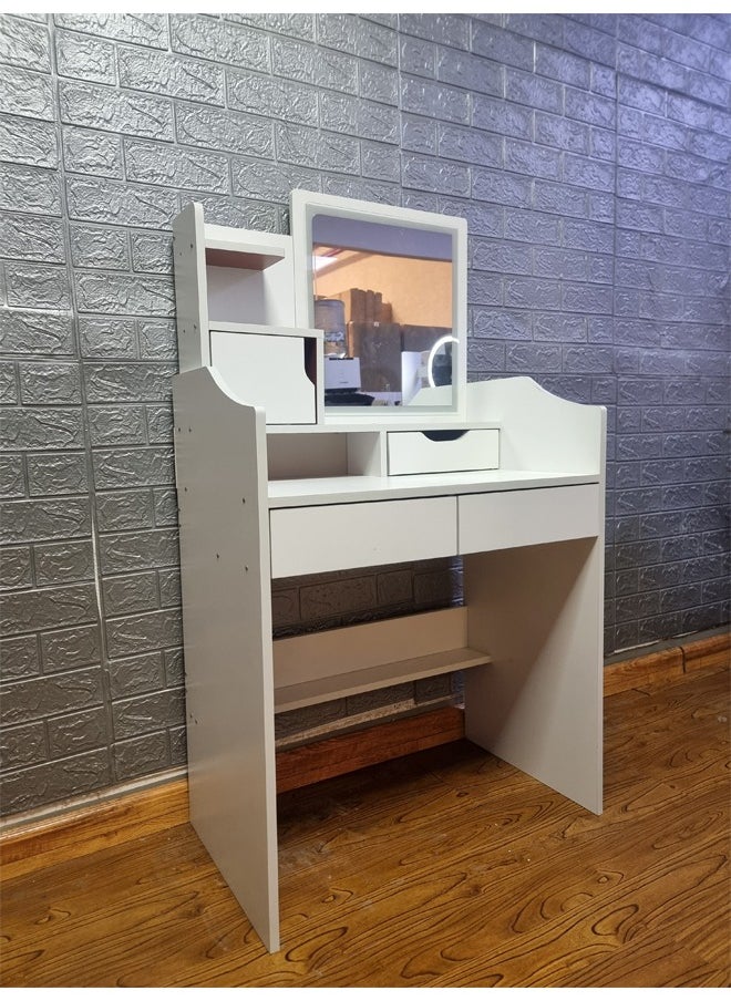keke - Makeup Vanity Table Dressing Table Flip Mirror With Drawers - Image 1