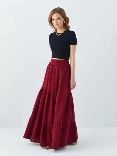 MixRay Mixray Maxi Cotton Skirt