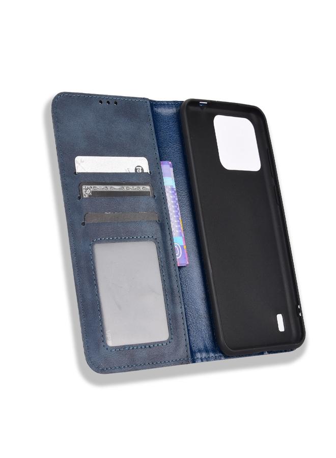 Zaboon Case For Blackview A55 Pro Magnetic Buckle Retro Texture Leather Phone Case - Image 4