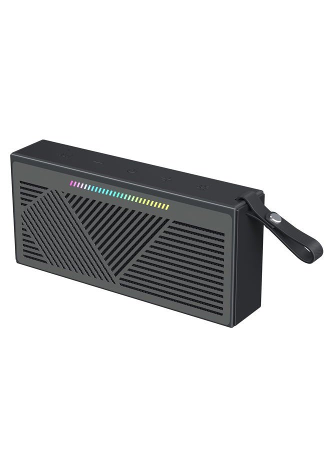 HOTTABLET Portable IPX5 Waterproof Bluetooth Speaker for Home Party Outdoor Beach，Black - Image 1