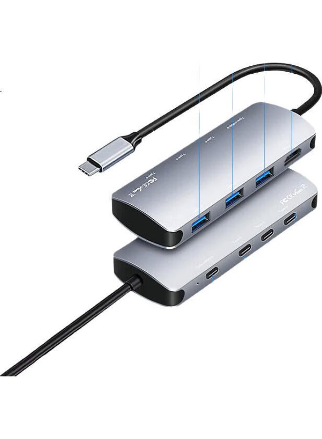 Isky Type-C 3.2 Expansion Dock 10Gbps High Speed Gen2 Dock With Hdmi 4K Hd Usb-C For Apple Microsoft Huawei Mobile Phones Notebooks Tablets - Image 1