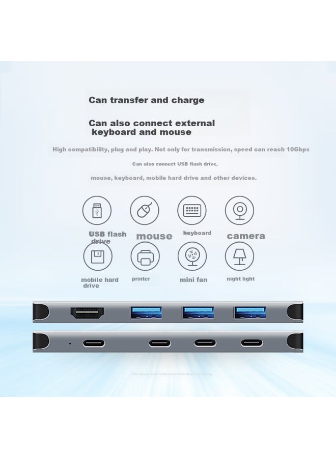 Isky Type-c 3.2 Expansion Dock 10gbps High Speed Gen2 Dock With Hdmi 4k Hd Usb-c For Apple Microsoft Huawei Mobile Phones Notebooks Tablets - Image 3