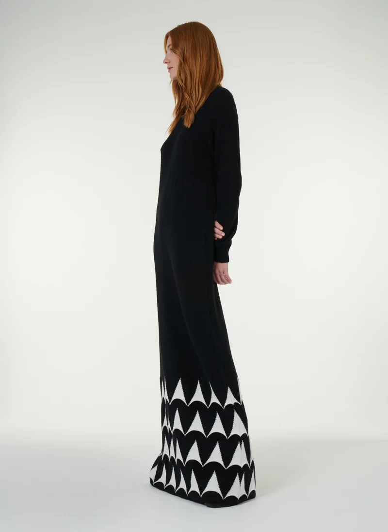 leem  Monochrome 3D Jacquard Dress for Women | Best Price UAE