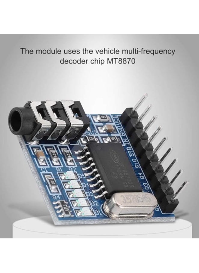 ماركة غير محددة وحدة فك تشفير الصوت MT8870 DTMF، فك تشفير الهاتف مع خمسة مؤشرات LED  - Image 3