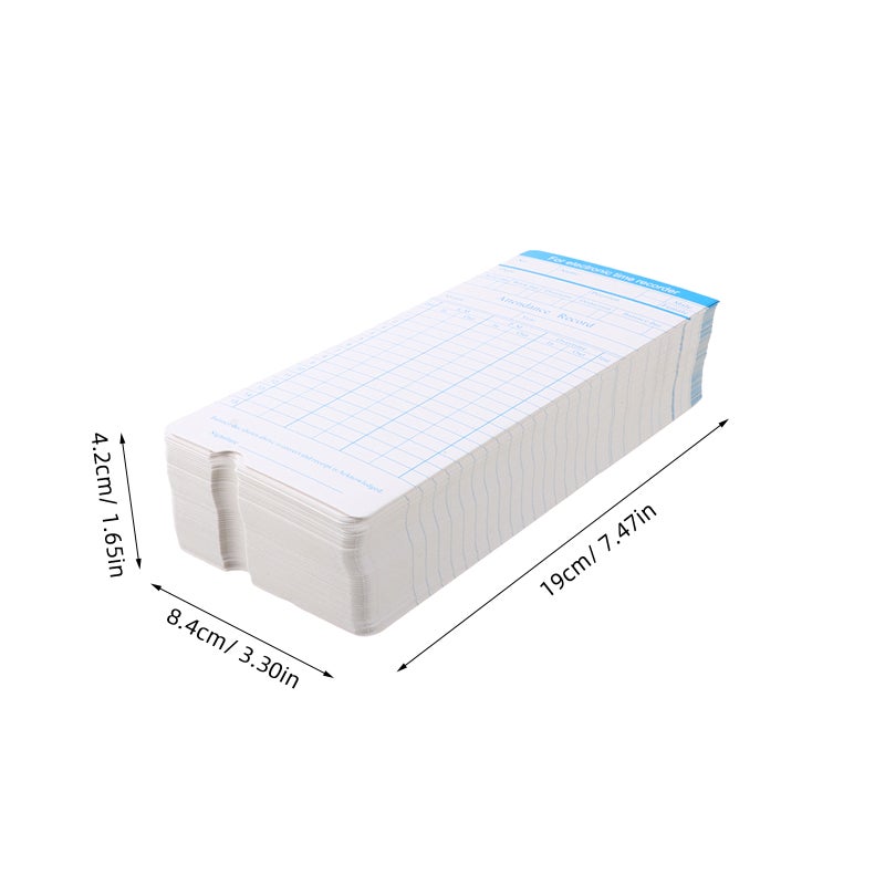 Staff Time Recording Cards, Sturdy Construction with Long-lasting Ink, Ideal for Daily Use - Image 2