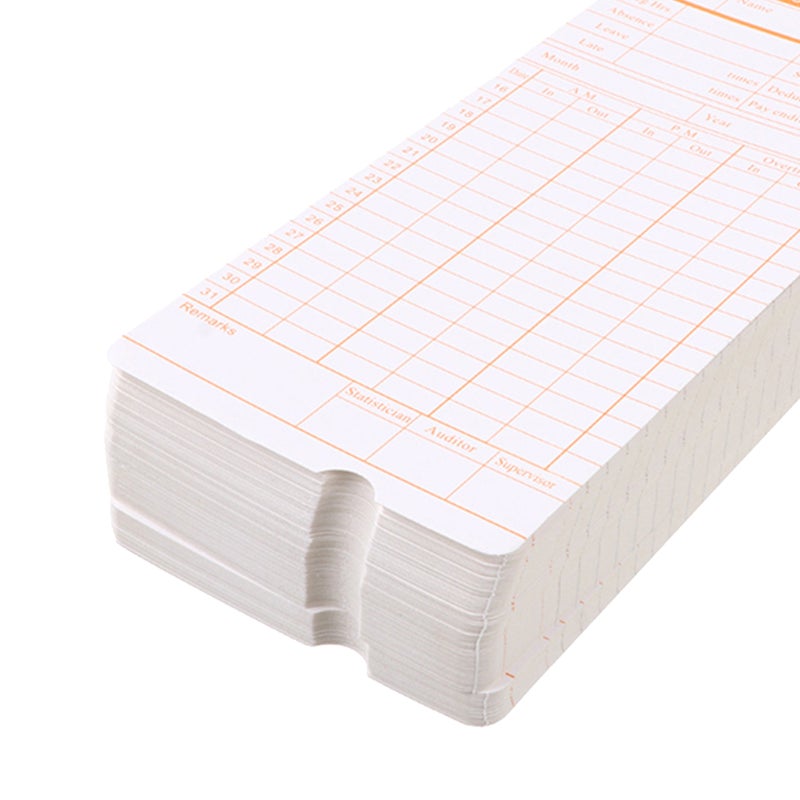 Staff Time Recording Cards, Sturdy Construction with Long-lasting Ink, Ideal for Daily Use - Image 4