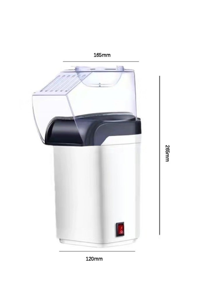 minijoy Hot Air Popcorn Machine High Power 1200W, Quickly Complete Delicious and Healthy Food in 2-3 Minutes, White - Image 5