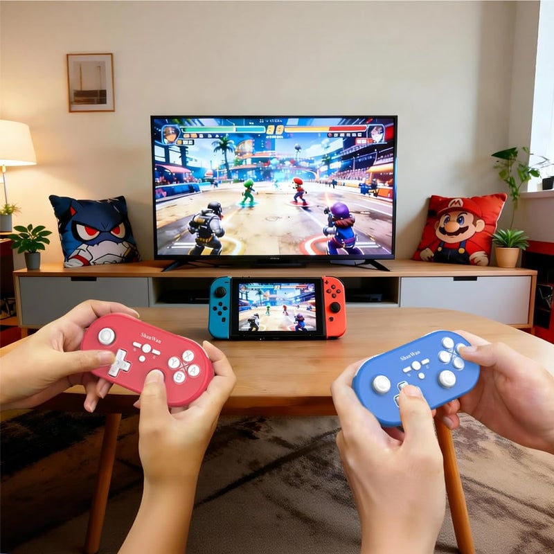 ShanWan Wireless Bluetooth Controller is Compatible With the Switch/Switch 2 (Firmware Update Required), Steam Deck, PC, Android, iPhone, iPad, and macOS. It Features Customizable Buttons and Macros, Motion Controls, linear Motor Vibration, Joysticks, Triggers, and a D-pad - Image 3