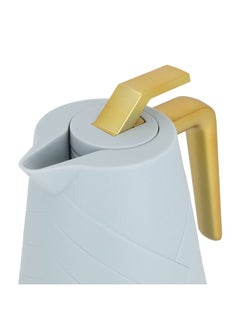 Alsaif Gallery Glory Pro Thermos Light Blue With Golden Handle 1L  - Image 4