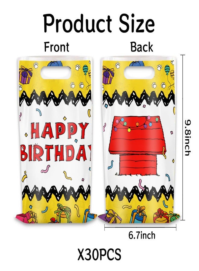ACECAR 30Pcs Cartoon Dog Red House Party Gift Bags Birthday Supplies Gift Bags Red House for Favor Candy Goodie Treat Bags for Kids Birthday Party Decorations - Image 2