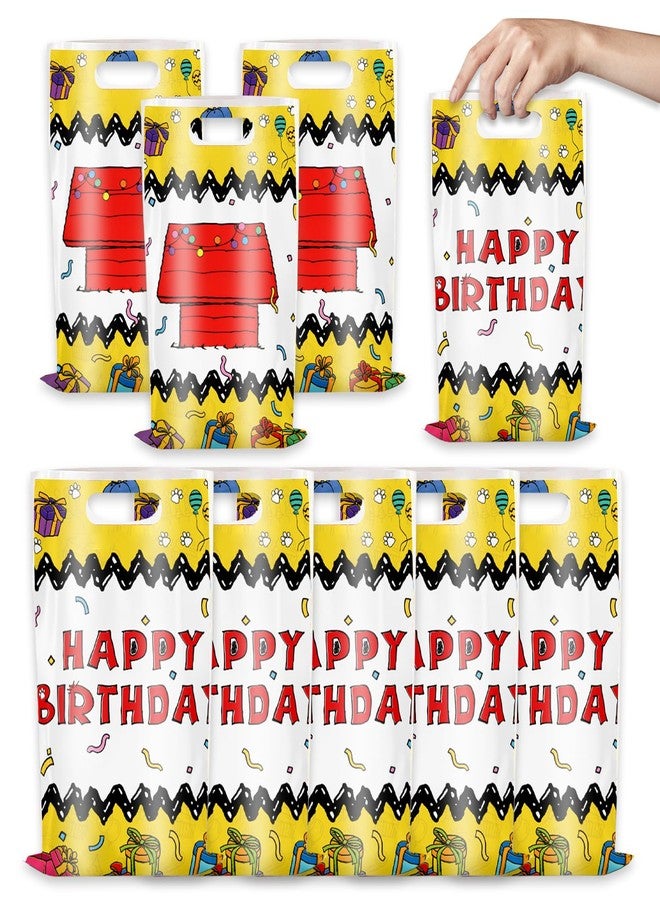 ACECAR 30Pcs Cartoon Dog Red House Party Gift Bags Birthday Supplies Gift Bags Red House for Favor Candy Goodie Treat Bags for Kids Birthday Party Decorations - Image 1