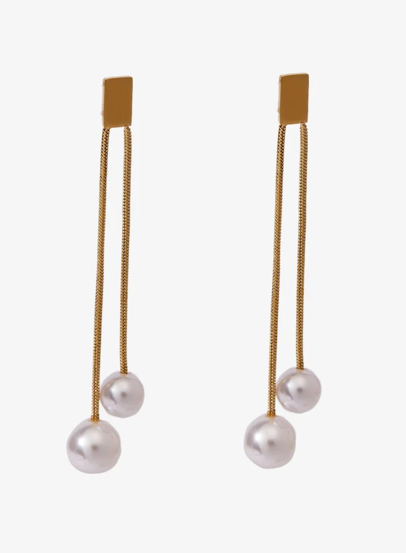 ايلا Beaded Pearl Long Necklace