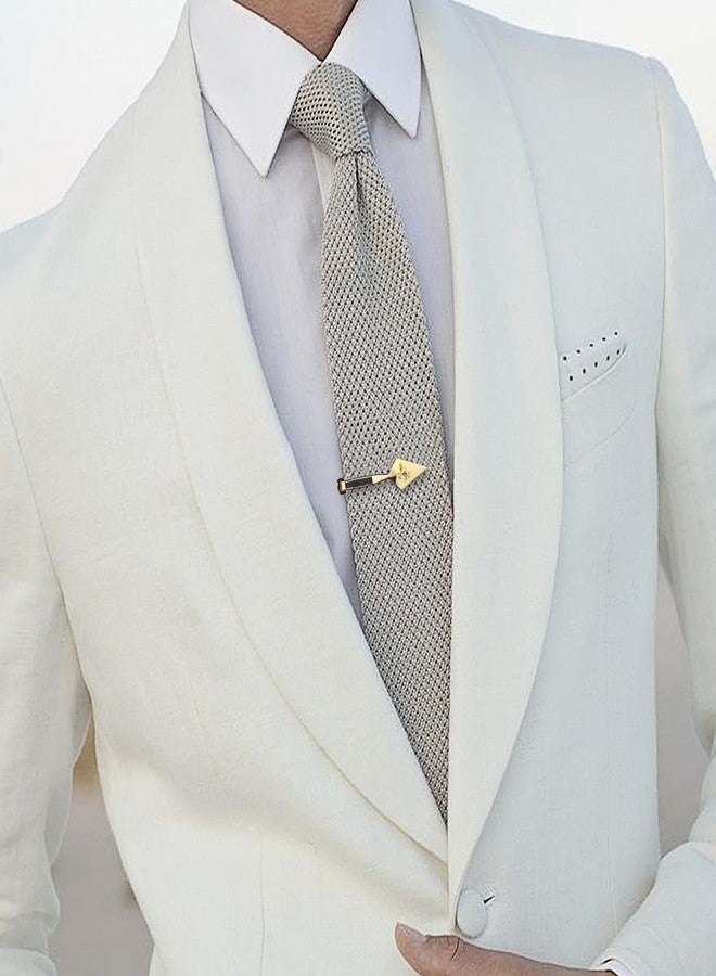 AMITER Masonic Tie Clip and Cufflinks Set, 18K Gold Mens Necktie Bar Cuff Links Personalized Gift for Freemason Husband Father Boyfriend - Image 5