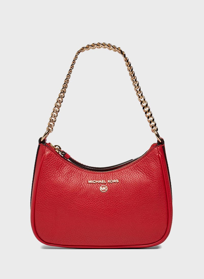 حقيبة يد صغيرة من الجلد المرصع بجيت سيت تشارم