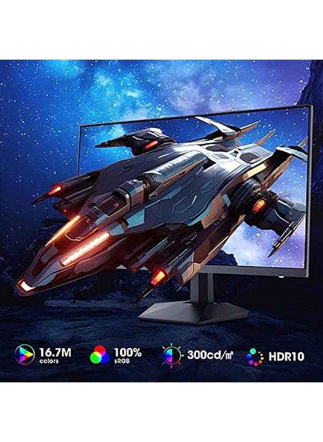 KOORUI - شاشة ألعاب مقاس 27 بوصة، شاشة كمبيوتر بدقة QHD 2560 × 1440 بتقنية Adaptive-Sync 27GN07 (لوحة IPS، 170 هرتز، 1 مللي ثانية، DCI-P3 90%، متوافقة مع Gsync، 2xHDMI، VESA، DisplayPort، إمالة قابلة للتعديل) - Image 1