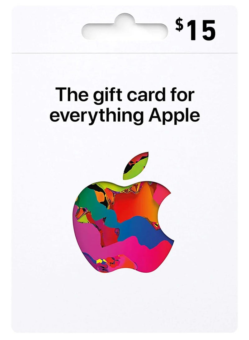 Apple Gift Card US $15 Digital Code | Apple Account Credit for App Store & Digital Purchases