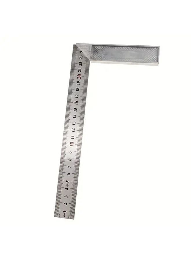 1pc L Shaped Angle Square Ruler 250mm 600mm Dual Scale Metal Carpenter Tool - Image 2