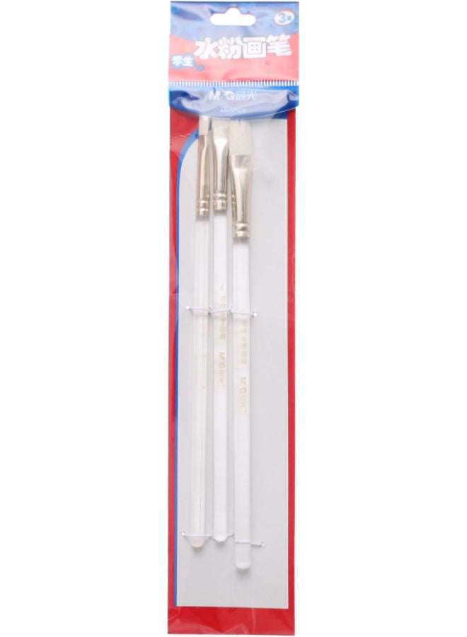 M&G Brush Set, Versatile and Professional Painting, 3 Pieces, Synthetic Bristles - Image 3